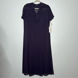 NWT Vintage 90's Shelli Segal Plum Maxi Dress Dress Size 8 Practical Magic Fall